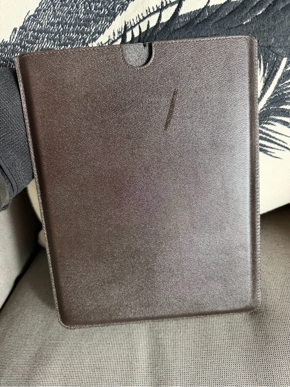 D&G Brown Leather Folio Sleeve for Men